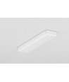 Profilé en aluminium 2m SURFACE10 BC/UX - Blanc laqué, montage en applique, rail LED