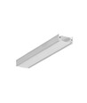 Profilé en aluminium 2m SURFACE10.V2 BC/U - Aluminium brut, montage en saillie, rail LED