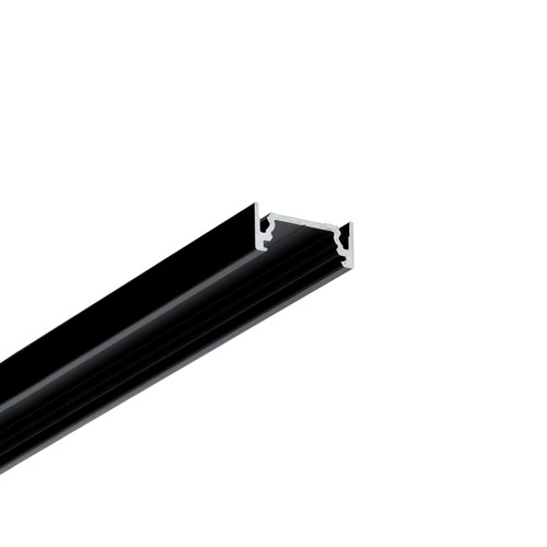 Profilé aluminium 2m SURFACE10.V2 BC/U - Noir anodisé, montage en saillie, rail LED