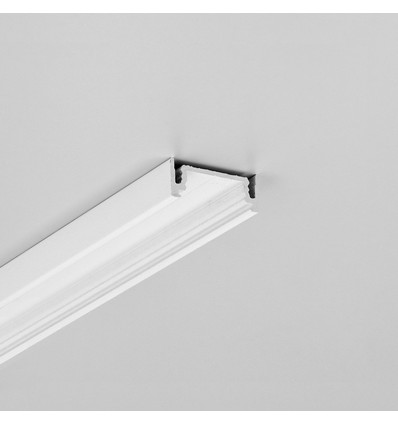 Profilé en aluminium 2m SURFACE14.V2 EE7F/Y - Blanc laqué, montage en applique, rail LED