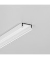 Profilé en aluminium 2m SURFACE14.V2 EE7F/Y - Blanc laqué, montage en applique, rail LED