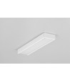 Profilé en aluminium 2m SURFACE14.V2 EE7F/Y - Blanc laqué, montage en applique, rail LED
