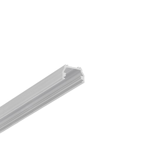 Profilé aluminium 1m UNI12 BCD/U - Aluminium brut, montage en applique, rail LED