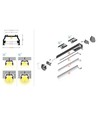 Profilé en aluminium 1m UNI12 BCD/U - Anodisé, en applique, rail LED