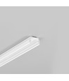 Profilé alu 1m UNI12 BCD/U - Blanc laqué, en applique, rail LED