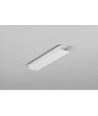 Profilé en aluminium 2m UNI14 BC3/Y - Blanc laqué, en applique, rail LED