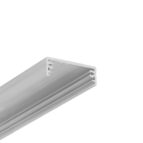 Profilé en aluminium 1m WIDE24 G/W - Aluminium brut, montage en applique, rail LED