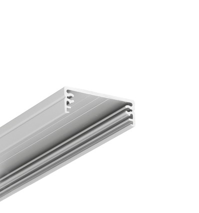 Profilé en aluminium 2m WIDE24 G/W - Anodisé, en saillie, rail LED