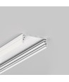 Profilé en aluminium 2m WIDE24 G/W - Blanc laqué, montage en applique, rail LED