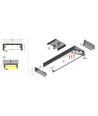 Profilé en aluminium 2m WIDE24 G/W - Blanc laqué, montage en applique, rail LED