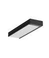Profilé en aluminium 2m WIDE24 G/W - Noir anodisé, montage en saillie, rail LED