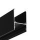 Profilé aluminium 1m COMBO30-01 ACDE-9 - Anodisé noir, montage en saillie, rail LED