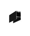 Profilé aluminium 1m COMBO30-01 ACDE-9 - Anodisé noir, montage en saillie, rail LED