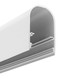 Profilé en aluminium 1m NAMI23 CD-9 - Blanc laqué, montage en saillie, rail LED