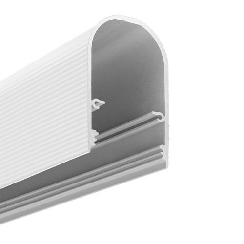 Profilé en aluminium 1m NAMI23 CD-9 - Blanc laqué, montage en saillie, rail LED