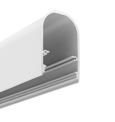 Profilé en aluminium 1m NAMI23 CD-9 - Blanc laqué, montage en saillie, rail LED