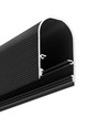 Profilé en aluminium 1m NAMI23 CD-9 - Anodisé noir, montage en applique, rail LED