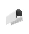 Profilé en aluminium 1m NAMI23 CD-9 - Blanc laqué, montage en saillie, rail LED