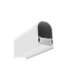 Profilé en aluminium 1m NAMI23 CD-9 - Blanc laqué, montage en saillie, rail LED