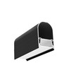 Profilé en aluminium 1m NAMI23 CD-9 - Anodisé noir, montage en applique, rail LED