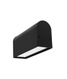 Profilé en aluminium 1m NAMI23 CD-9 - Anodisé noir, montage en applique, rail LED
