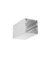 Profilé en aluminium PHIL53 C10 2m - Aluminium brut, montage en applique, rail LED