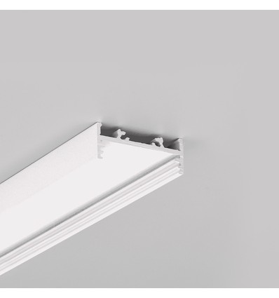 Profilé en aluminium 1m VARIO30-01 ACDE-9/TY - Blanc laqué, montage en applique, rail LED