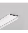 Profilé aluminium 2m VARIO30-01 ACDE-9/TY - Blanc laqué, montage en applique, rail LED