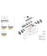 Profilé aluminium 2m VARIO30-01 ACDE-9/TY - Blanc laqué, montage en applique, rail LED