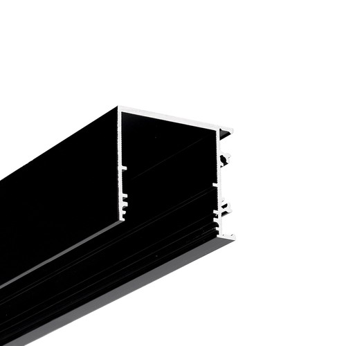Profilé en aluminium 1m VARIO30-03 ACDE-9/TY - Anodisé noir, montage en applique, rail LED