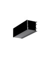 Profilé en aluminium 1m VARIO30-03 ACDE-9/TY - Anodisé noir, montage en applique, rail LED