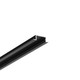Profilé en aluminium 1m BEGTIN12 J/S - Anodisé noir, encastré, rail LED