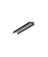 Profilé en aluminium 1m BEGTIN12 J/S - Anodisé noir, encastré, rail LED