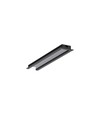 Profilé en aluminium 1m BEGTIN12 J/S - Anodisé noir, encastré, rail LED