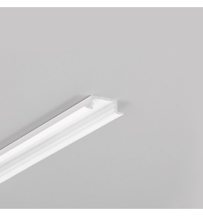 Profilé en aluminium 1m BEGTIN12 J/S - Laqué blanc, encastré, rail LED