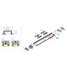 Profilé en aluminium 1m BEGTIN12 J/S - Laqué blanc, encastré, rail LED
