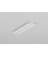 Profilé en aluminium 1m BEGTIN12 J/S - Laqué blanc, encastré, rail LED