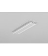 Profilé aluminium 2m BEGTIN12 J/S - Blanc laqué, encastré, rail LED