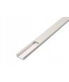 Profilé PVC 16x7 pour bande LED - 1 mètre, blanc, avec couvercle blanc laiteux