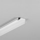 Profilé en aluminium 2m DIAGONAL10 C - Blanc laqué, encastré, rail LED