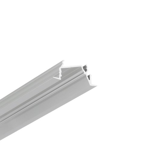 Profilé en aluminium 1m DIAGONAL14 F/TY - Anodisé, encastré, rail LED