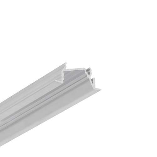 Profilé en aluminium 1m DIAGONAL14 F/TY - Aluminium brut, encastré, rail LED