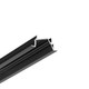 Profilé en aluminium 1m DIAGONAL14 F/TY - Noir anodisé, encastré, rail LED
