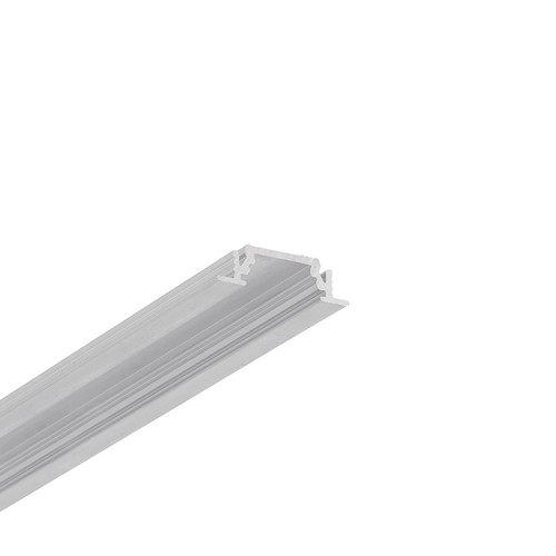 Profilé en aluminium 1m GROOVE10 BC/UX - Aluminium brut, encastré, rail LED