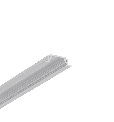Profilé en aluminium 1m GROOVE10 BC/UX - Aluminium brut, encastré, rail LED