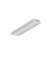 Profilé en aluminium 1m GROOVE10 BC/UX - Aluminium brut, encastré, rail LED