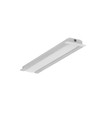 Profilé en aluminium 1m GROOVE10 BC/UX - Aluminium brut, encastré, rail LED