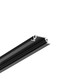 Profilé en aluminium 2m GROOVE10 BC/UX - Anodisé noir, encastré, rail LED