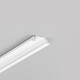 Profilé en aluminium 2m GROOVE10 BC/UX - Blanc laqué, encastré, rail LED