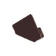 Embouts pour profilé d'angle PVC 15x15 - 2 pcs, noir